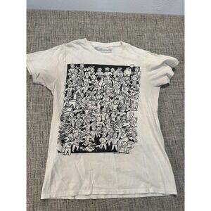 Bethesda Short Sleeve‎ T-Shirt Men's Size Small White Used 16 In 22 See Pics
